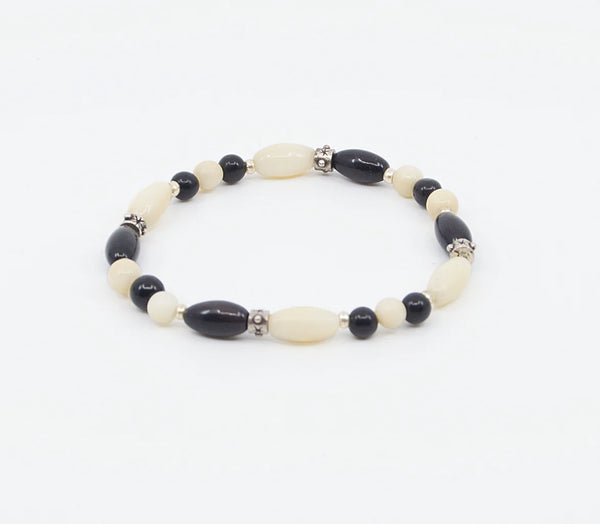 Tagua Spark Bracelet (B&W)