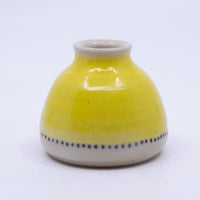 Mini Vase (yellow/dots; Rainbow Collection)