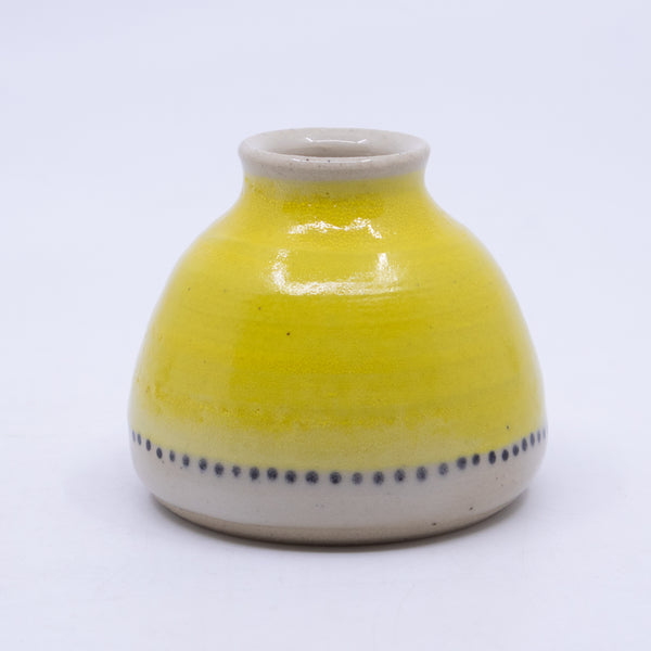 Mini Vase (yellow/dots; Rainbow Collection)