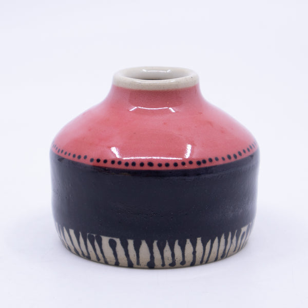 Small Vase (black/red; Rainbow Collection)