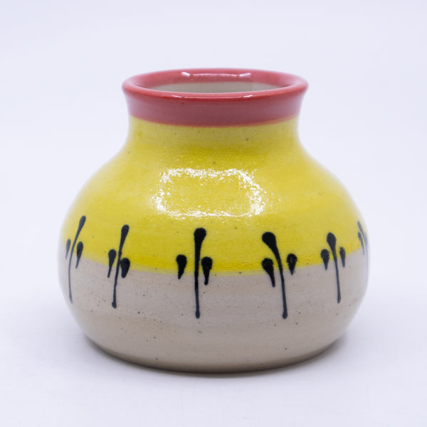 Small Vase (yellow/red/white; Rainbow Collection)