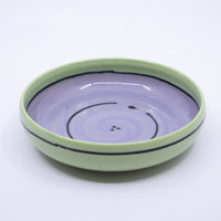 Shallow Dish – Small (lavender/green; Rainbow Collection)