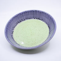 Shallow Dish – Large (lavender/green; Rainbow Collection)