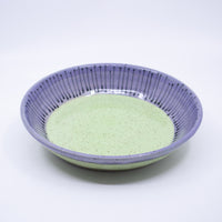 Shallow Dish – Large (lavender/green; Rainbow Collection)