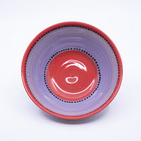 Small Wide Bowl – (purple/red/dots; Rainbow Collection)
