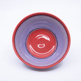 Small Wide Bowl – (purple/red/dots; Rainbow Collection)