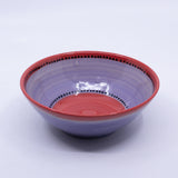 Small Wide Bowl – (purple/red/dots; Rainbow Collection)