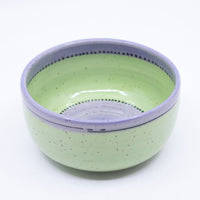 Round Bowl – Small (green/lavender; Rainbow Collection)