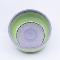 Round Bowl – Small (green/lavender; Rainbow Collection)