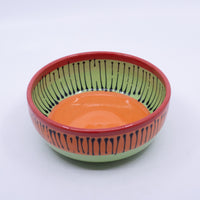Round Bowl – Medium (orange/green/red; Rainbow Collection)
