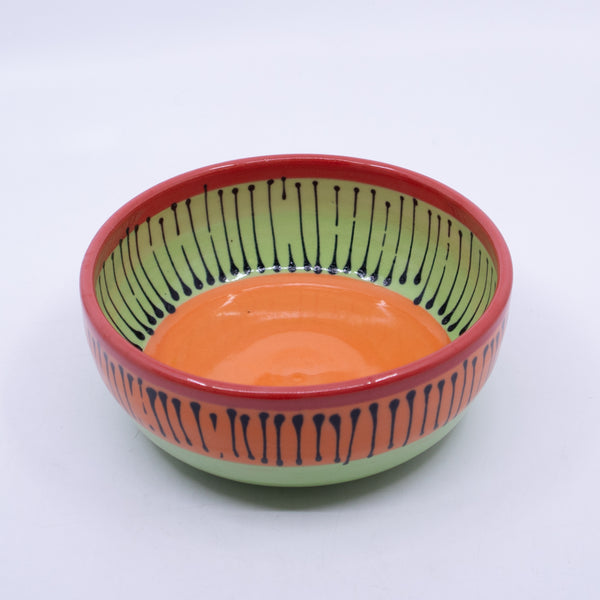 Round Bowl – Medium (orange/green/red; Rainbow Collection)