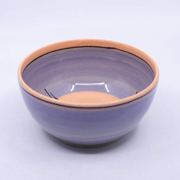 Round Bowl – Medium (lavender/peach; Rainbow Collection)