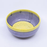 Round Bowl – Medium (lavender/yellow; Rainbow Collection)