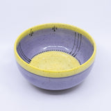 Round Bowl – Medium (lavender/yellow; Rainbow Collection)