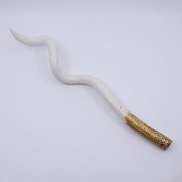 Corkscrew Garden Stake (white)