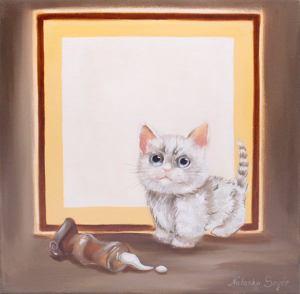 White Square – 12x12 oil/canvas