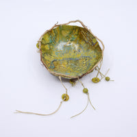 Blue/Yellow Encaustic Bowl