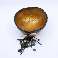 Green/Gold Encaustic Bowl