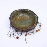 Green/Bronze Encaustic Bowl