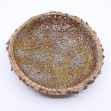 Aqua/Bronze Encaustic Bowl