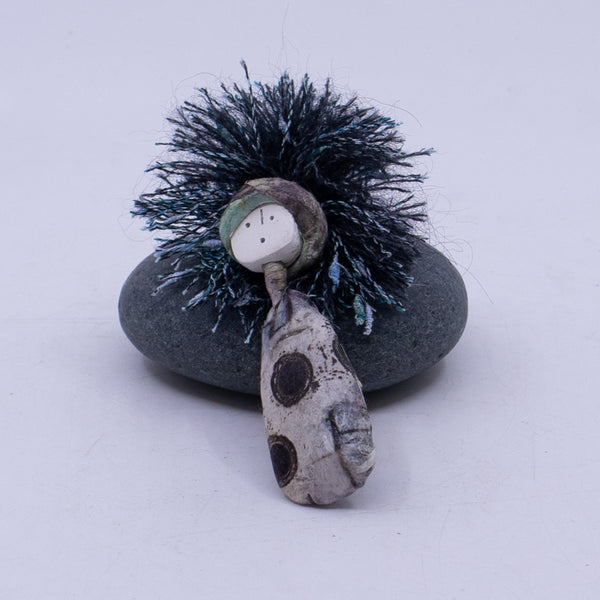 aMusing Muse Pin (grey/aqua)