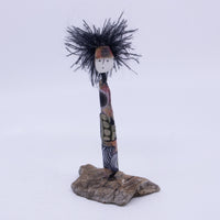 Standing Mini-Muse (black patterned)