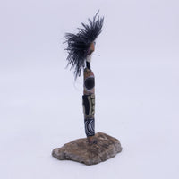 Standing Mini-Muse (black patterned)
