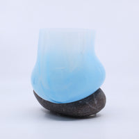 Rock Slumped Vessel - Blue