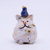 Fat Cat (White with Bluebird)
