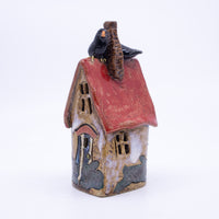 House – Round Running Bunny House (Red Roof, Two Crows)