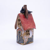 House – Round Running Bunny House (Red Roof, Two Crows)