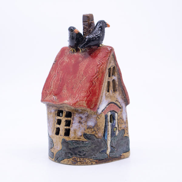 House – Round Running Bunny House (Red Roof, Two Crows)