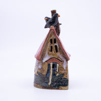 House – Round Running Bunny House (Red Roof, Two Crows)