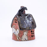 House – Round Cat House (red/black)