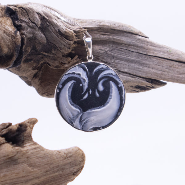 Whale Tail Necklace (large pendant)
