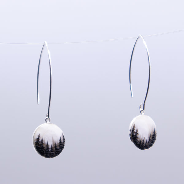 White Cedars Pendant Earrings