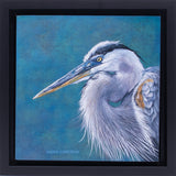 In the Quiet Blue – 6x6 acrylic on paper