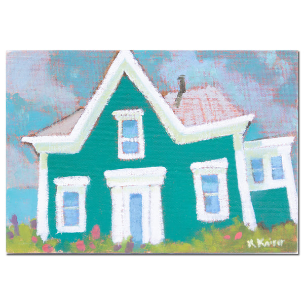 Seaside Cottage – 5x7 oil/canvas