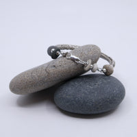 Viking Knit Bracelet with Stones