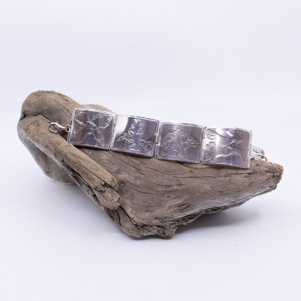 Sterling Silver Bracelet – Four Crows