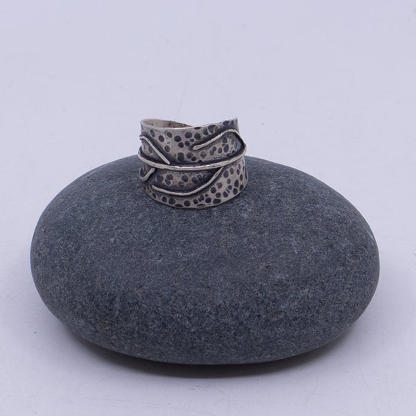 Ring – Leaf (liver of sulfur patina)
