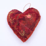 Felted Heart (red)