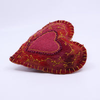 Felted Heart (red)