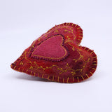 Felted Heart (red)
