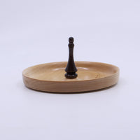 Figured Ring Dish (Maple with Walnut Spindle)