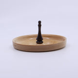 Figured Ring Dish (Maple with Walnut Spindle)