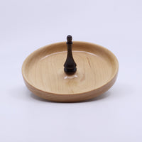 Figured Ring Dish (Maple with Walnut Spindle)