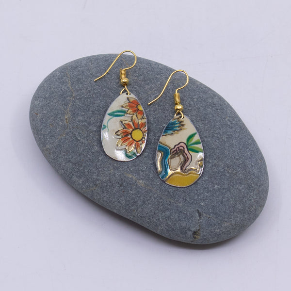Tin Fishhook Earrings