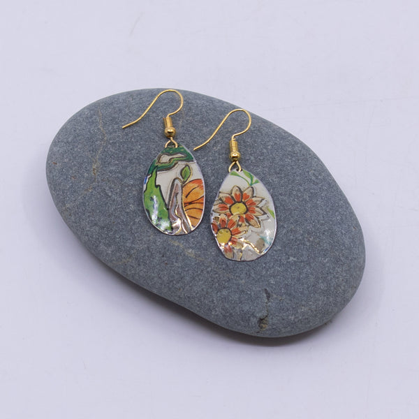 Tin Fishhook Earrings
