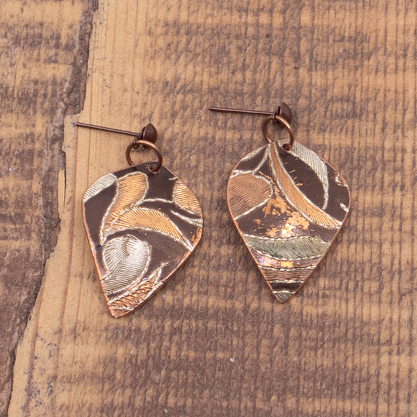 Copper Dangle Earrings